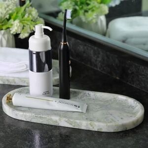 Marble Vanity Tray - White and Gray